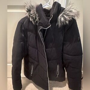 ZeroXposur Black Ski & Snow Jacket with Faux Fur Hood